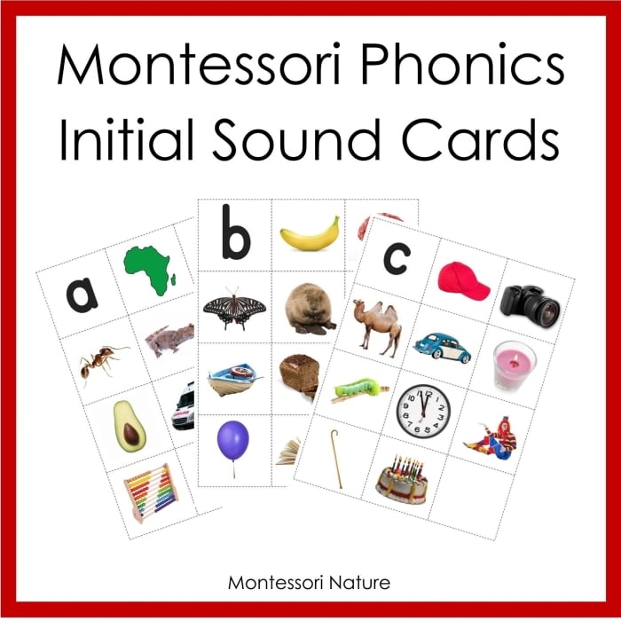 Montessori Phonics Initial Sound Cards Without Borders Montessori