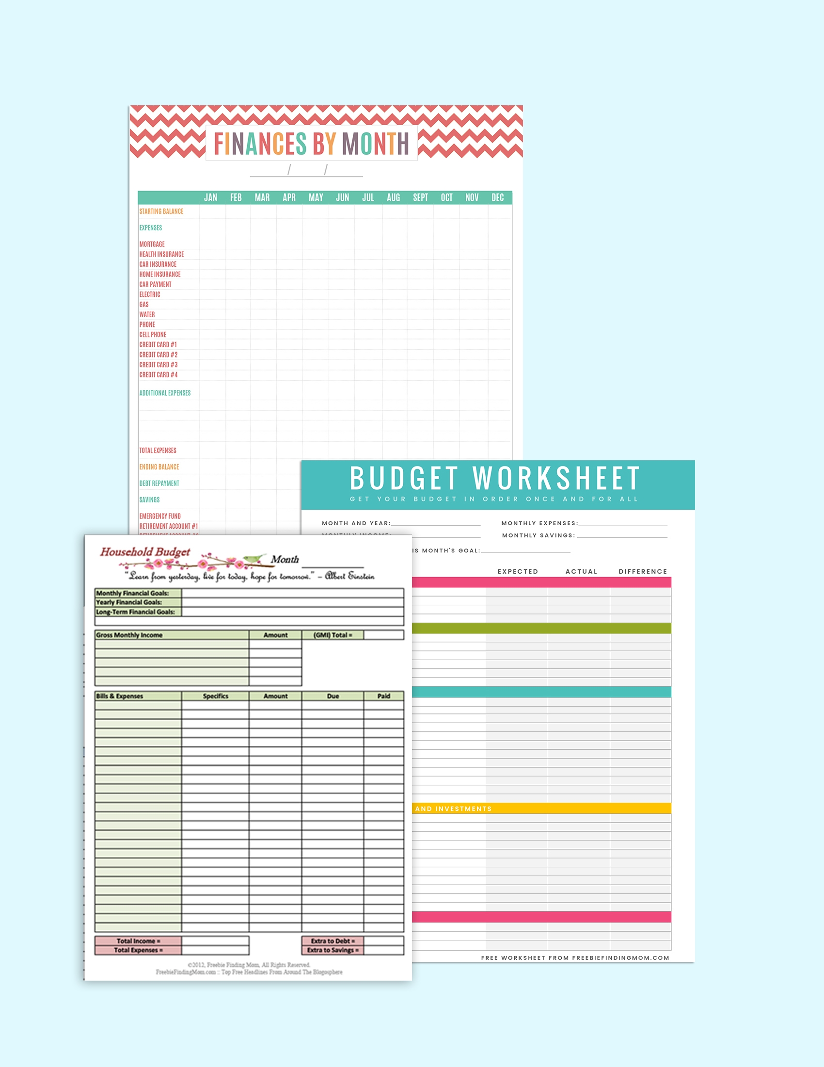 Monthly Budget Template Printable Free Printable Templates NBKomputer