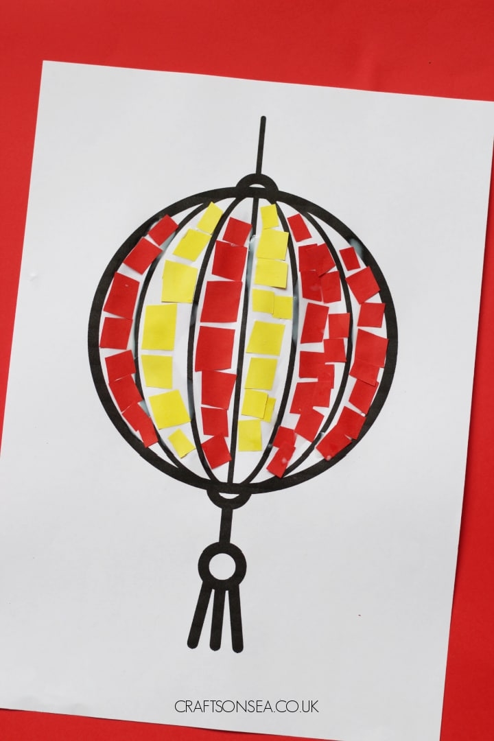 Mosaic Chinese Lantern Craft Crafts On Sea