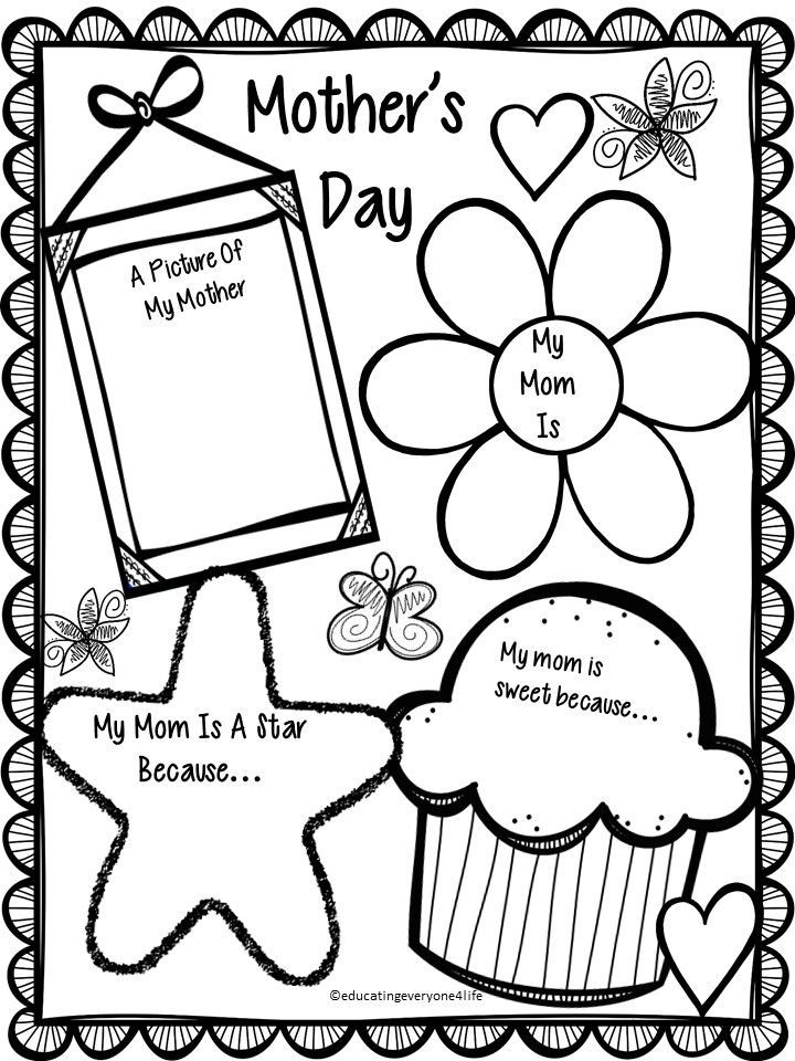 printable mother's day activities for kids