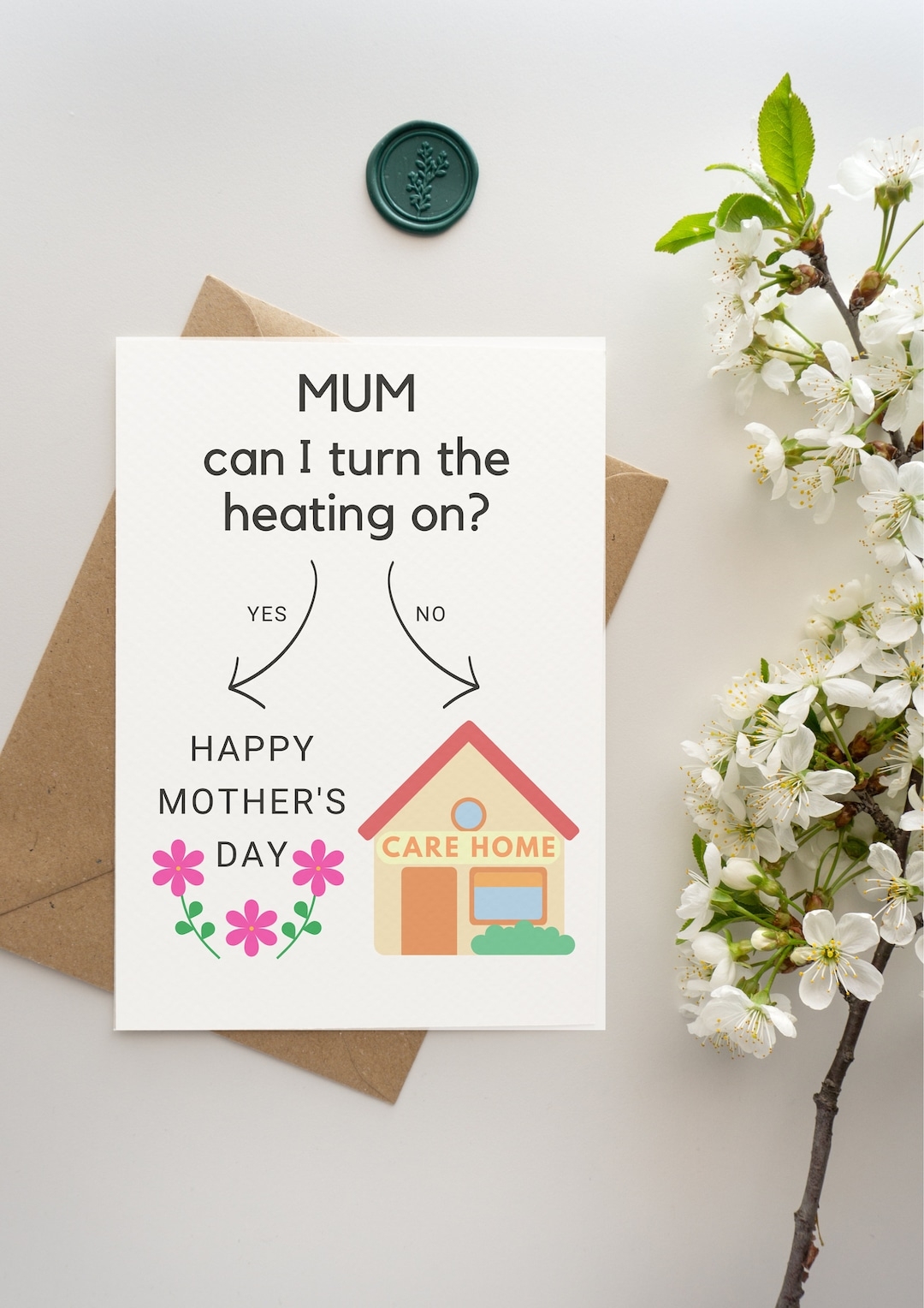 funny mothers day card printable
