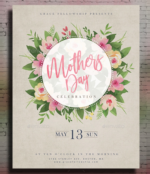 mothers day invitation template
