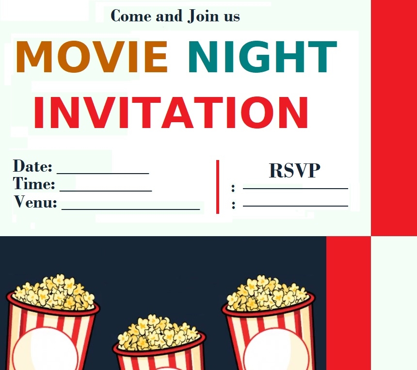 movie night invitation template