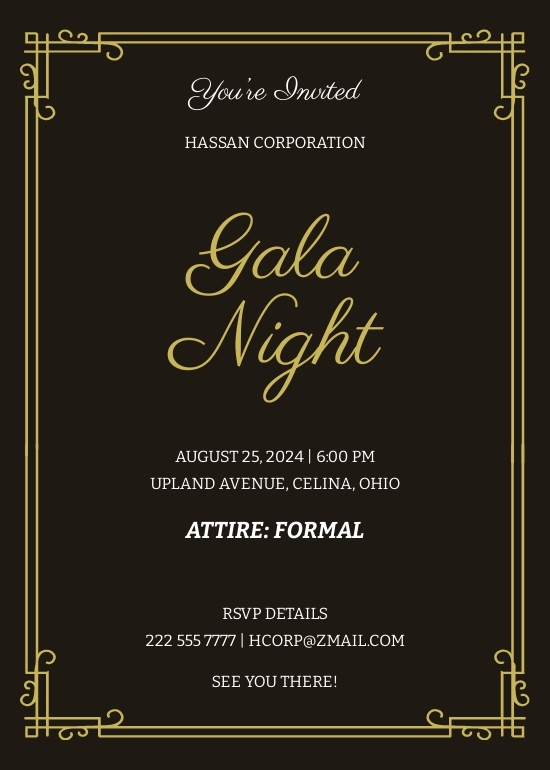 Movie Night Invitation Template Google Docs Illustrator InDesign