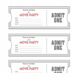 Movie Ticket Party Invitation Template Edit Fill Sign Online Handypdf