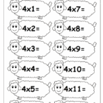 Multiplication Table Worksheet Printable For Kids
