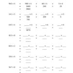 Multiplication With Distributive Property Worksheets Multiplication