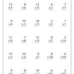 Multiplication Worksheets Grade 3 With Answer Key