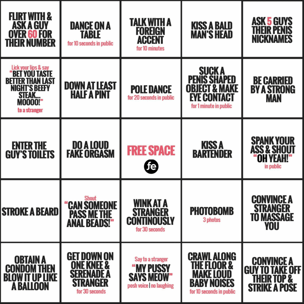 Naughty Hen Party Bingo Hen Party Games Vegas Printable Bingo Cards