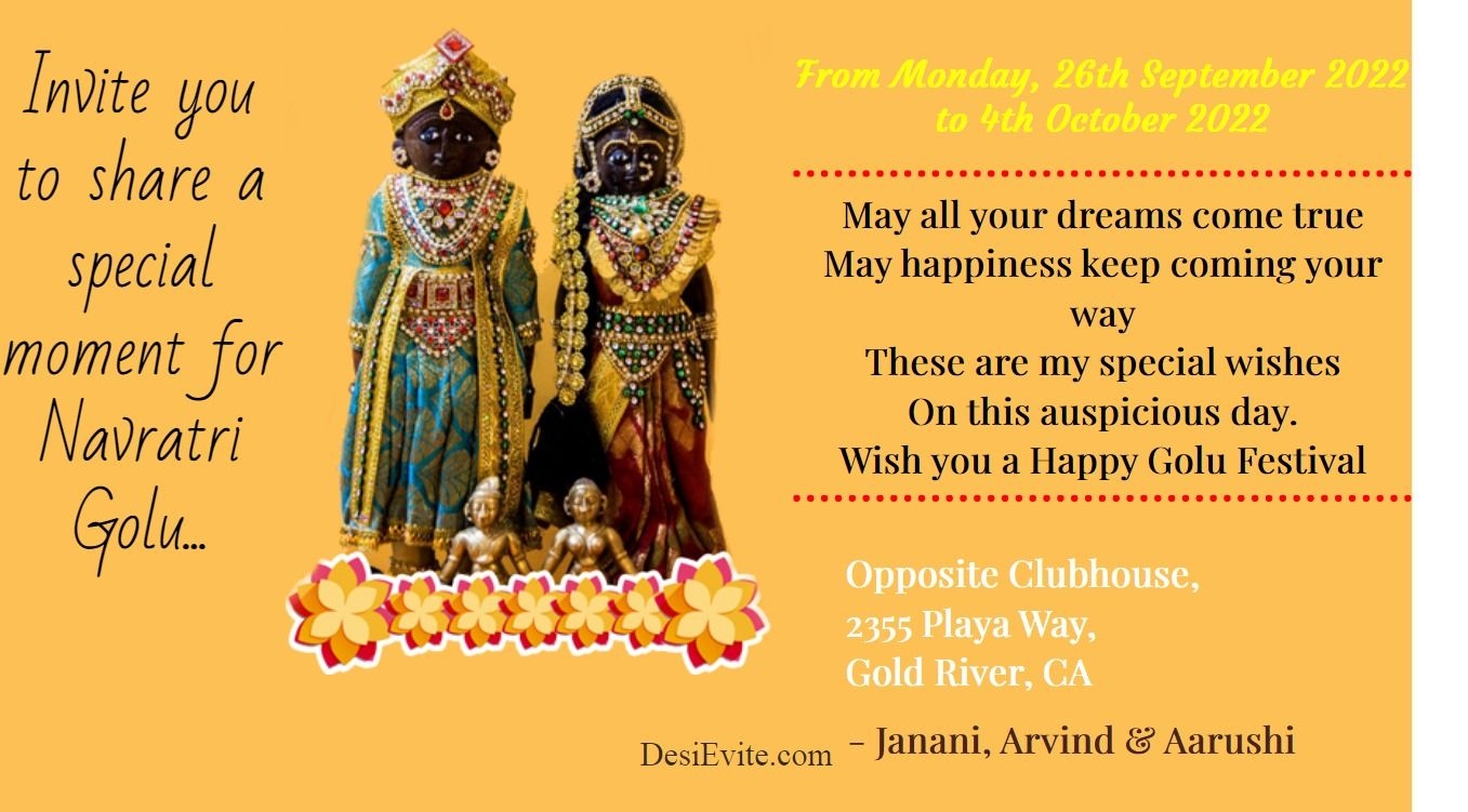 Navratri Golu Invite Template Dev onallcylinders