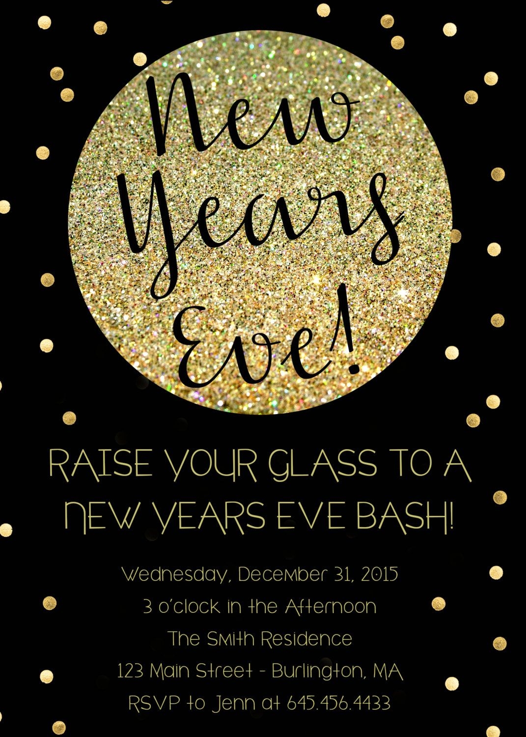 New Years Eve Party Invite Template Printable Word Searches