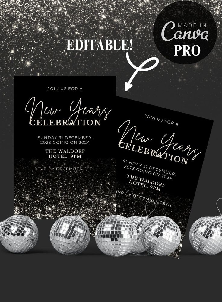 new years invitation template