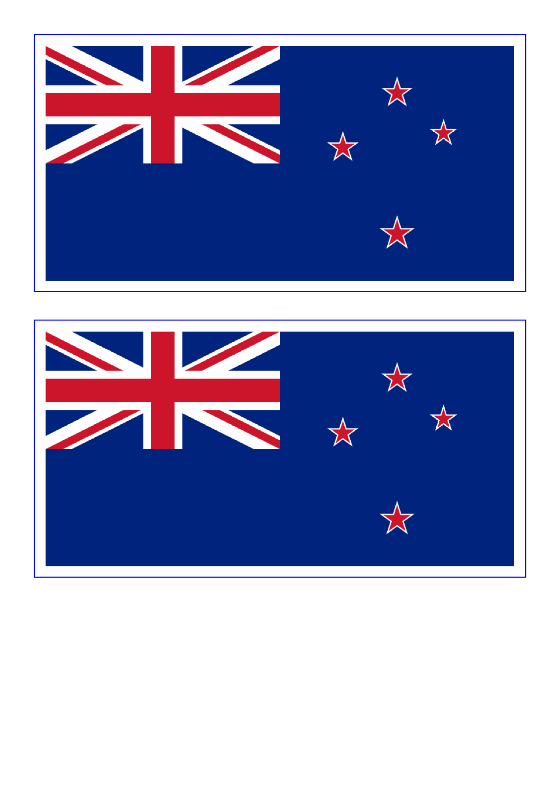 New Zealand Flag Download This Free Printable New Zealand Template A4 