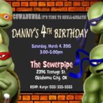 Ninja Turtle Invite Template