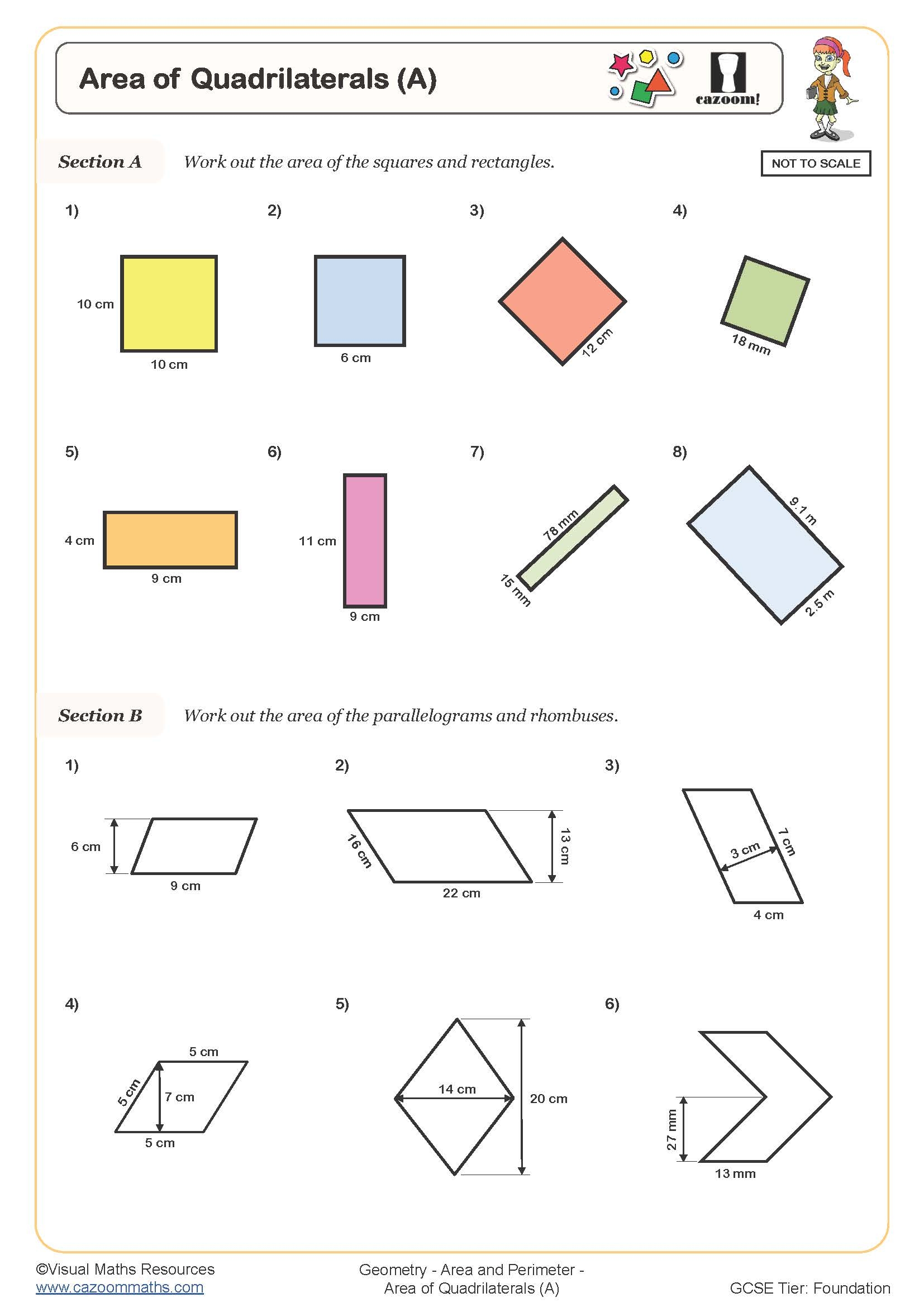 NO PREP 3rd Grade Classifying Quadrilaterals Worksheets Answer Keys