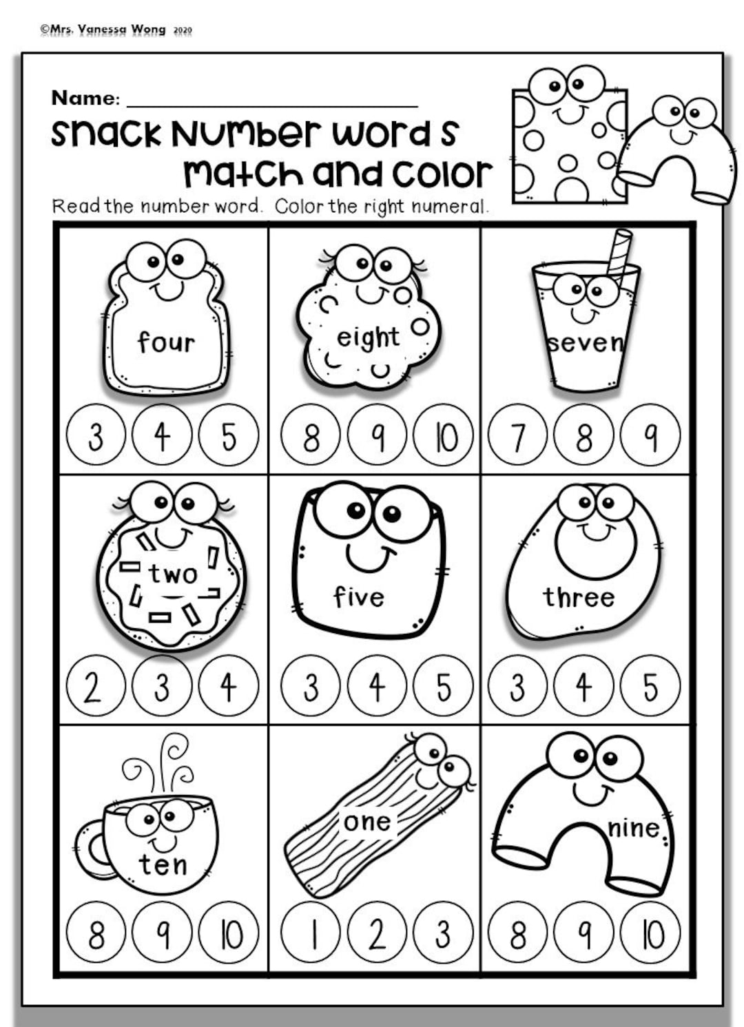 worksheets for kindergarten free