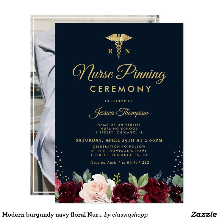 Nursing Pinning Ceremony Invitation Template