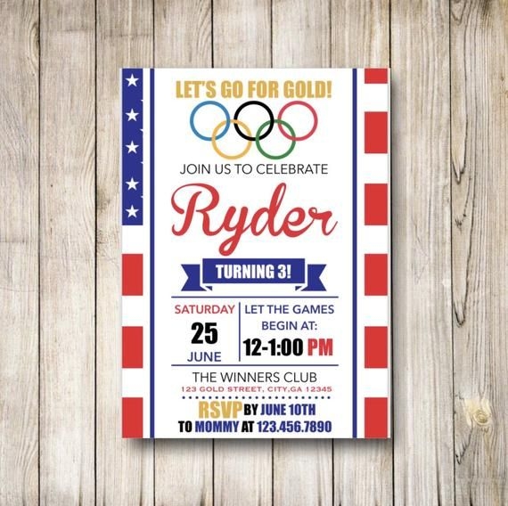 Olympics Invitation Templates Free Dev onallcylinders