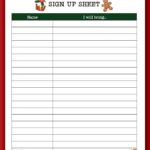 Organize Your Christmas Potluck With Free Printable Sign Up Sheets