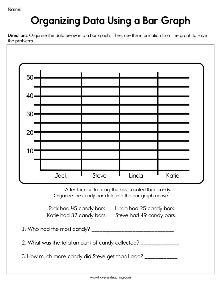 data and graph worksheet