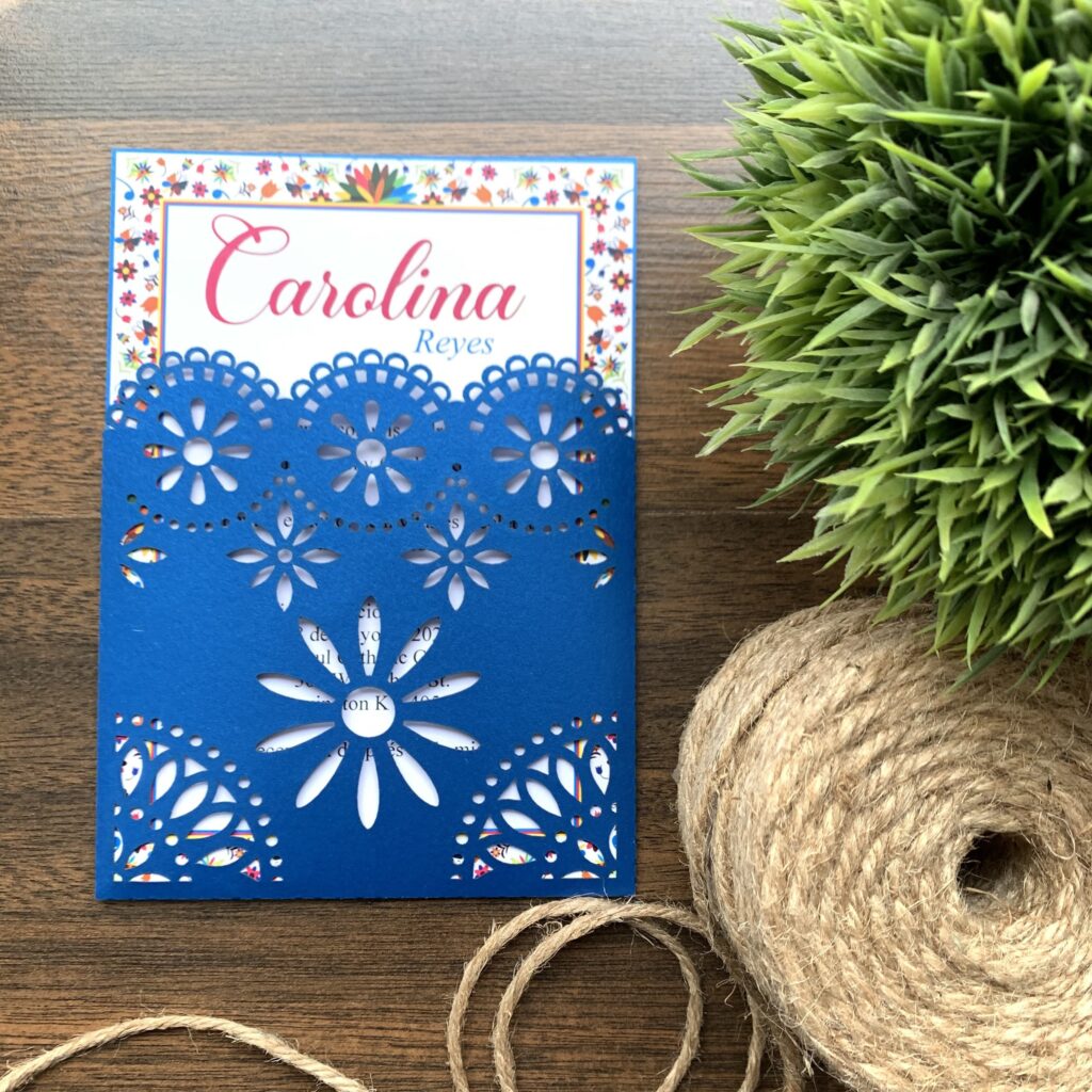 Papel Picado Invitation Template Papel Picado Wedding Invitation