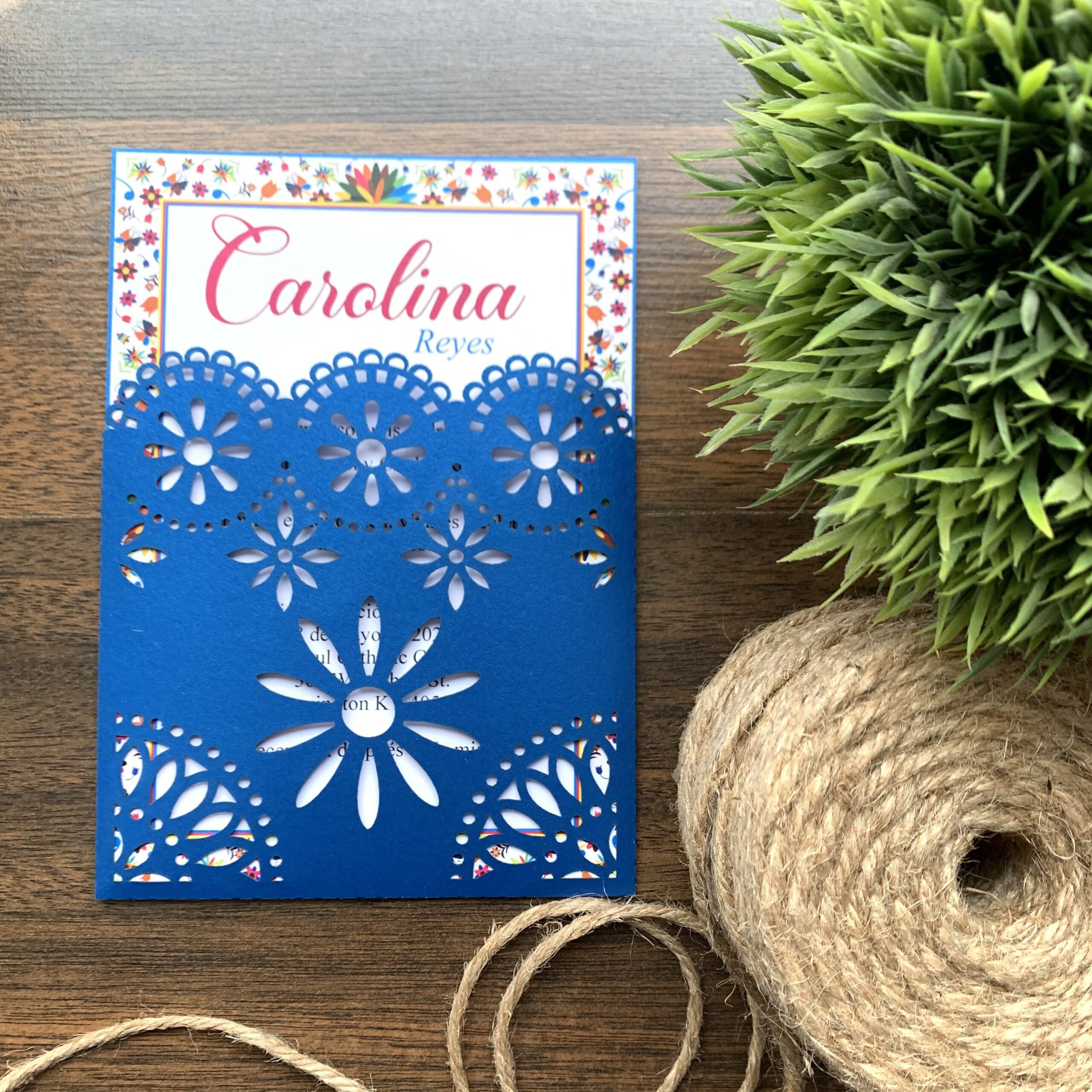 Papel Picado Invitation Template Papel Picado Wedding Invitation