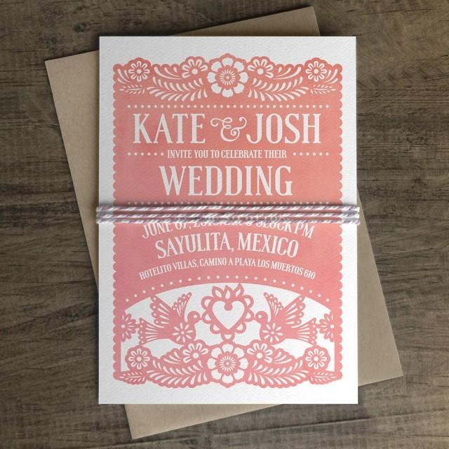 Papel Picado Wedding Invitation Papel Picado Suite 2424679 Weddbook