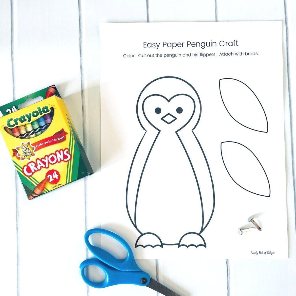 printable penguin craft