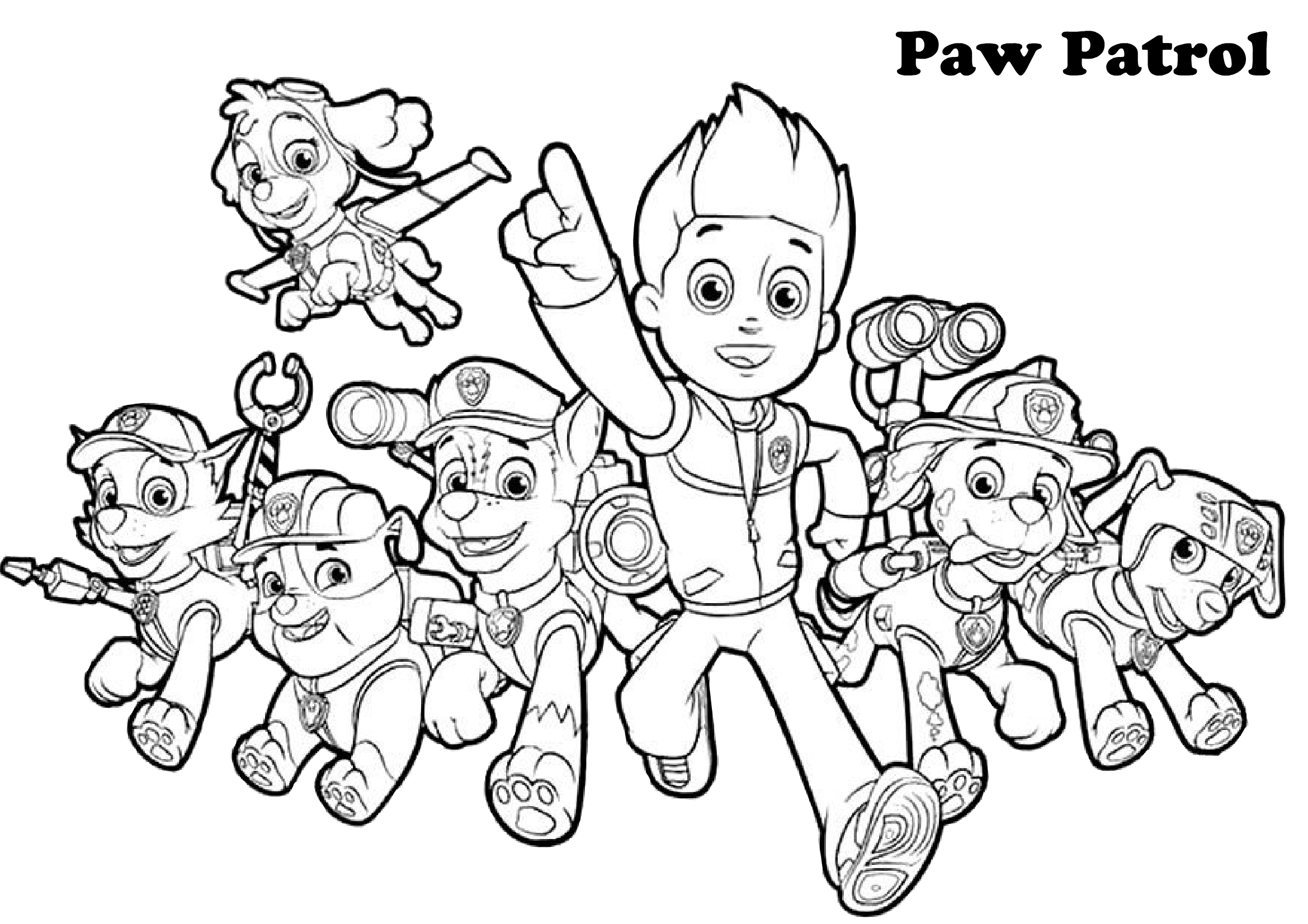 Paw Patrol Printable Coloring Pages