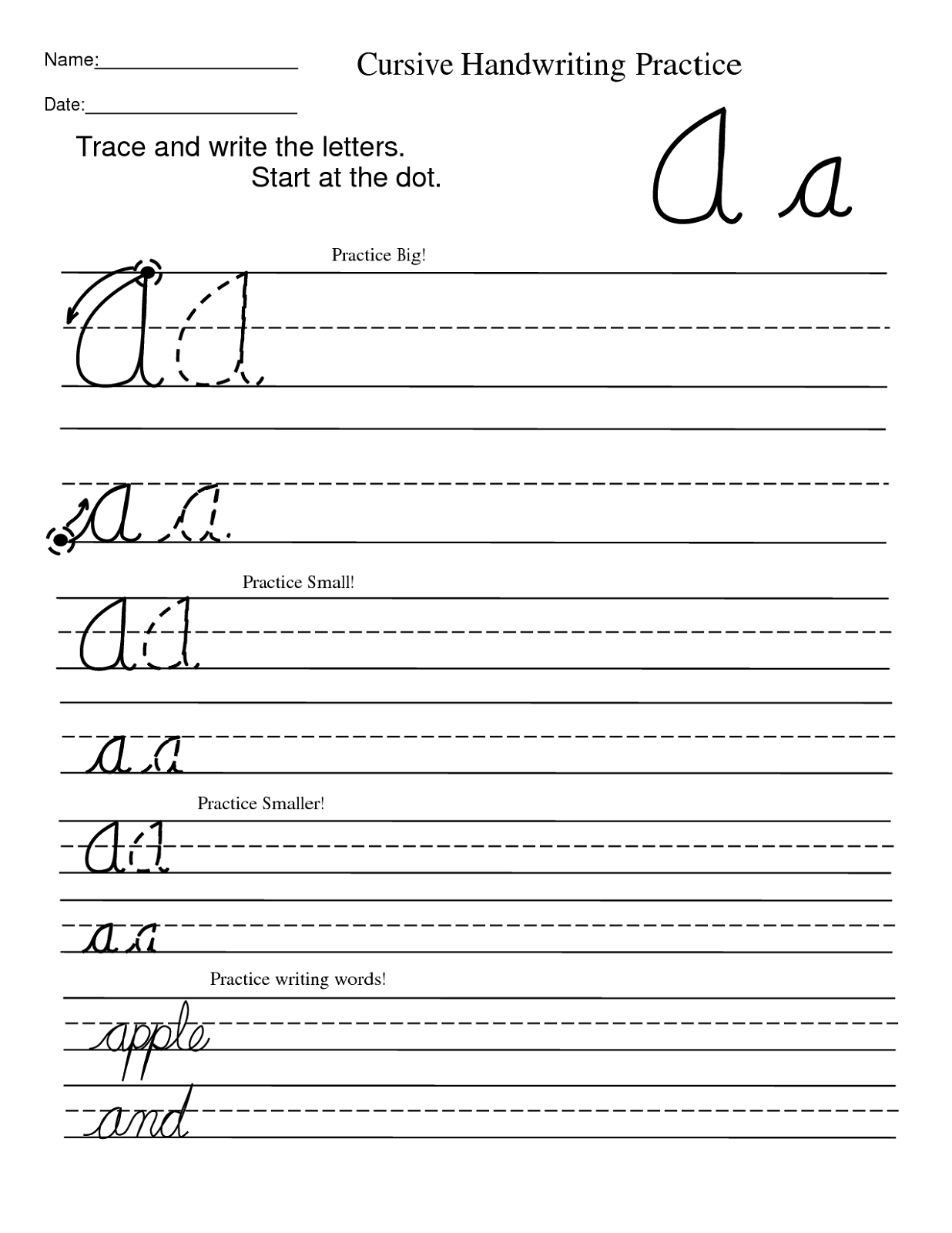 free printable penmanship worksheets