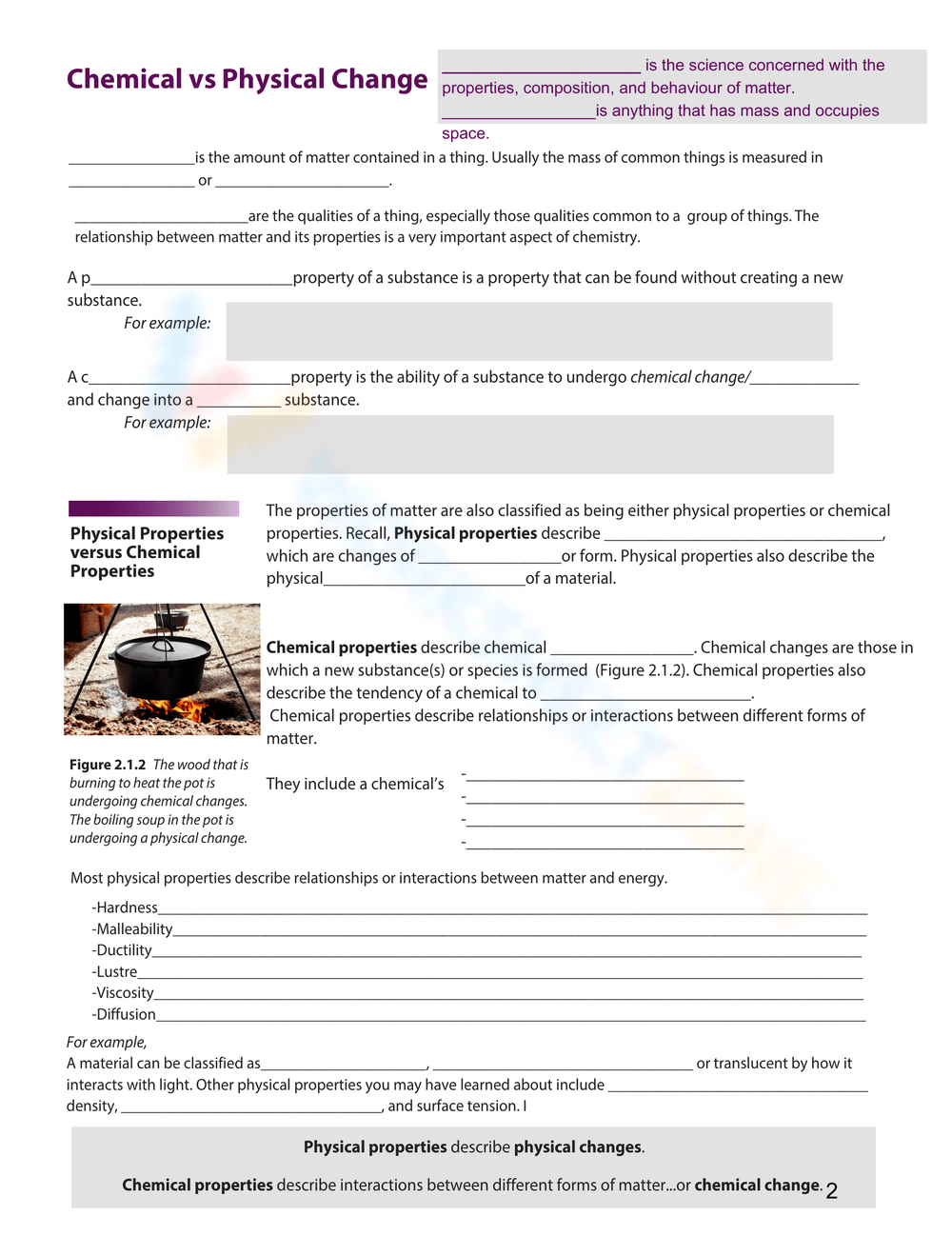 Physical And Chemical Changes Online Exercise Live Worksheets 