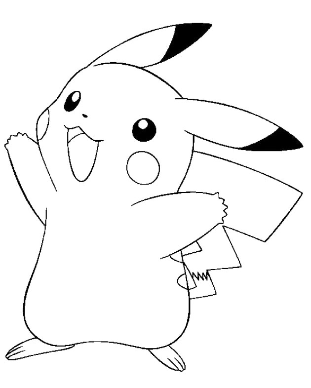 free pikachu coloring pages