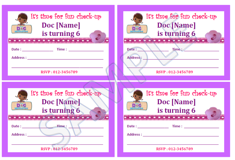 Plain Birthday Invitations