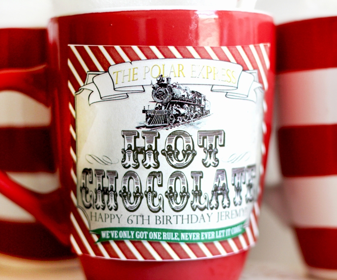 polar express invitation template free