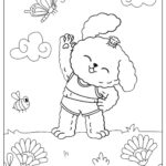 Poodle Dog Color Page Free Printable Coloring Pages