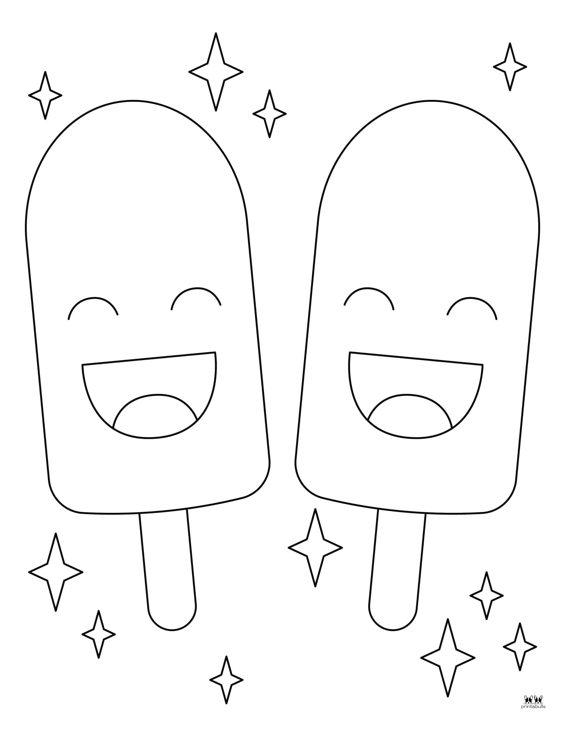 Popsicle Coloring Pages