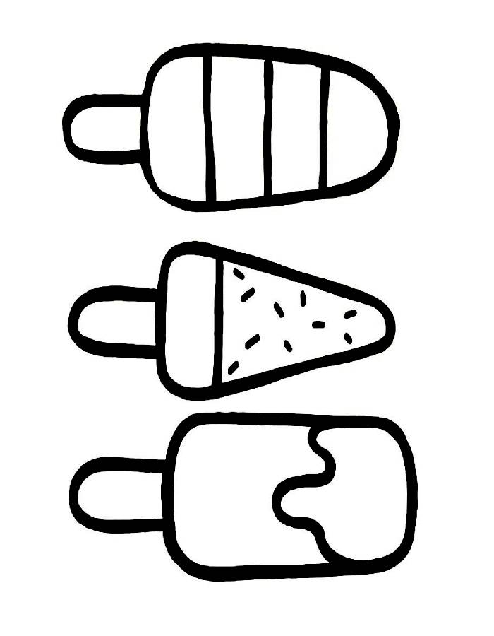 Popsicle Coloring Pages Free Printable PDF 