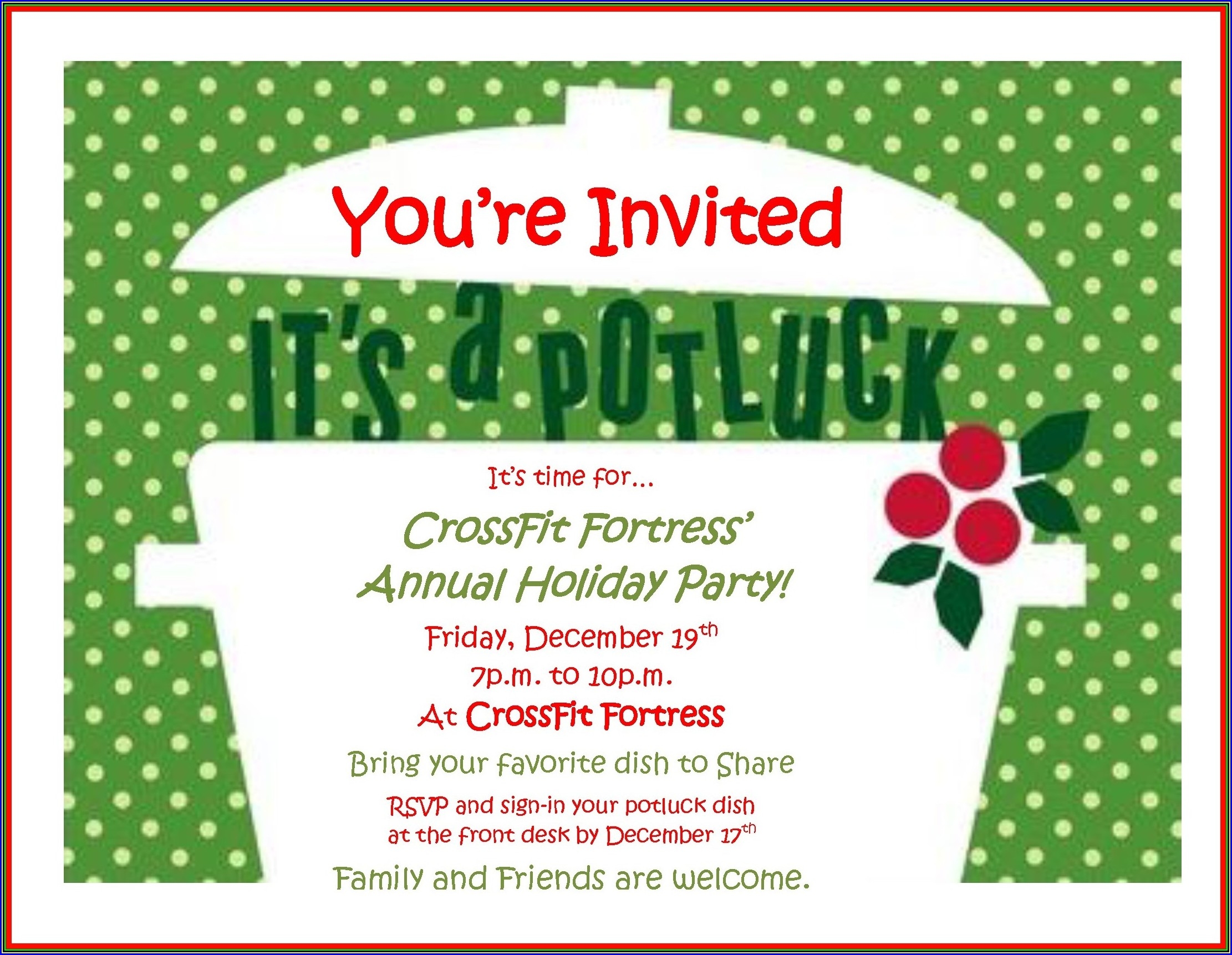 Potluck Template Invitations Dev onallcylinders