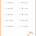 Pre algebra Worksheets Worksheets Master
