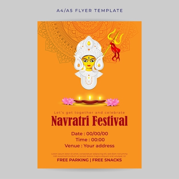 navratri invitation template