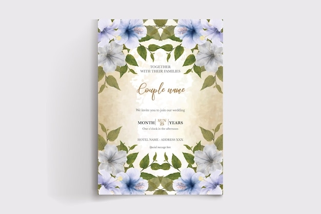 Premium Vector Wedding Invitation Card Templates