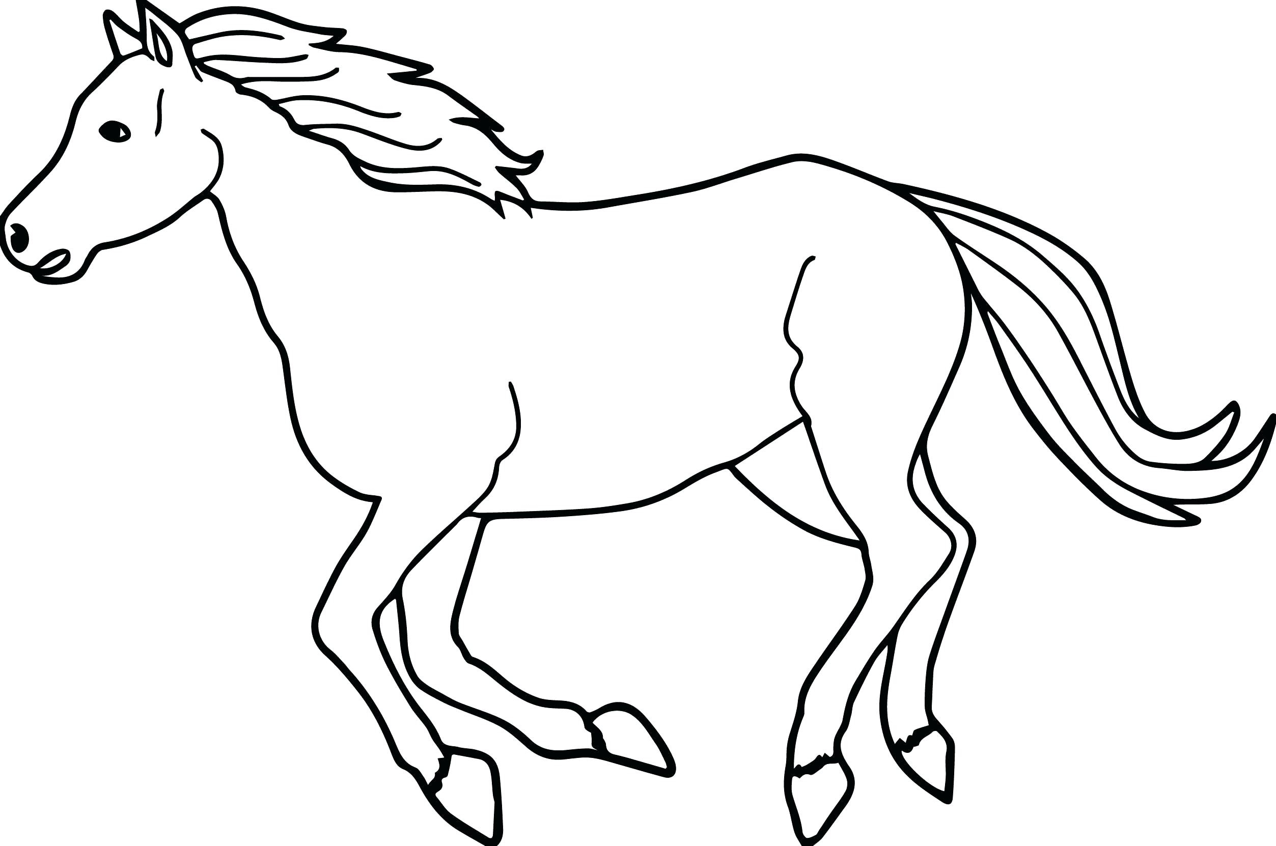 free horse printable coloring pages