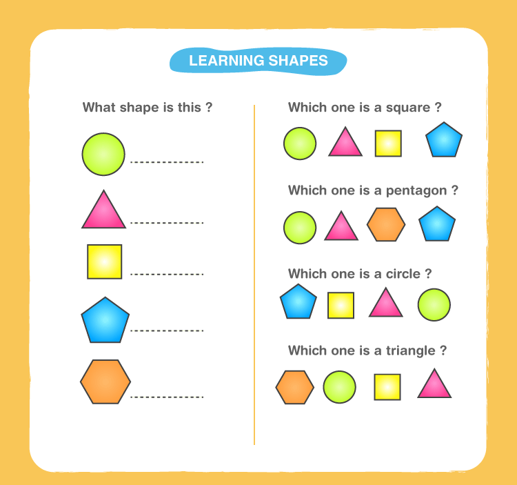 shapes worksheets for preschool