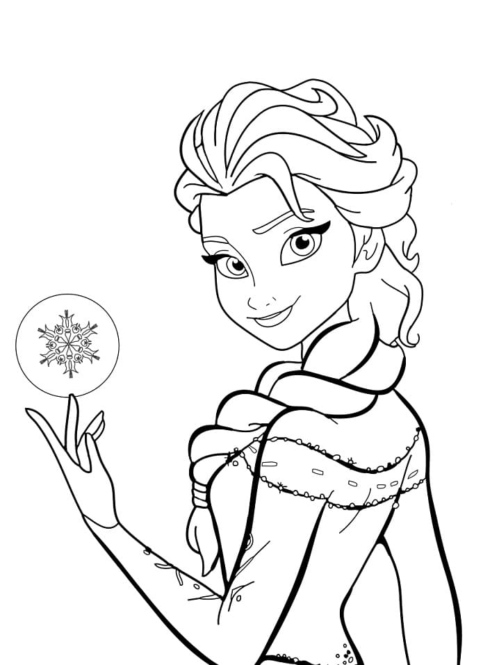 Elsa Printable Coloring Pages