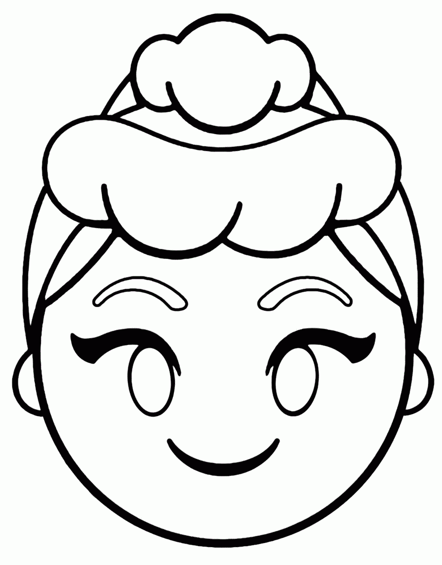 Princess Emoji Coloring Page Free Printable Coloring Pages For Kids