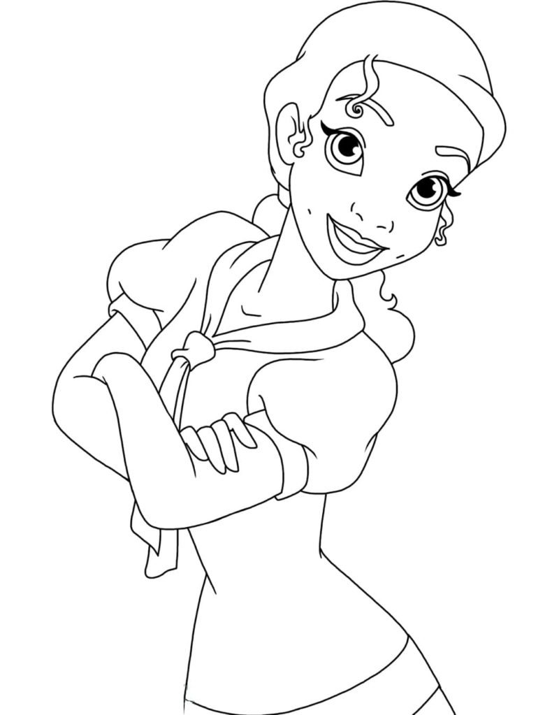 Princess Tiana Coloring Pages