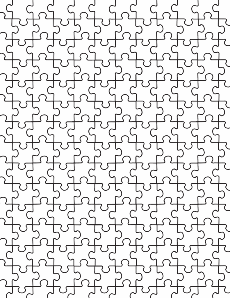Printable 100 Piece Puzzle Template Printable Templates