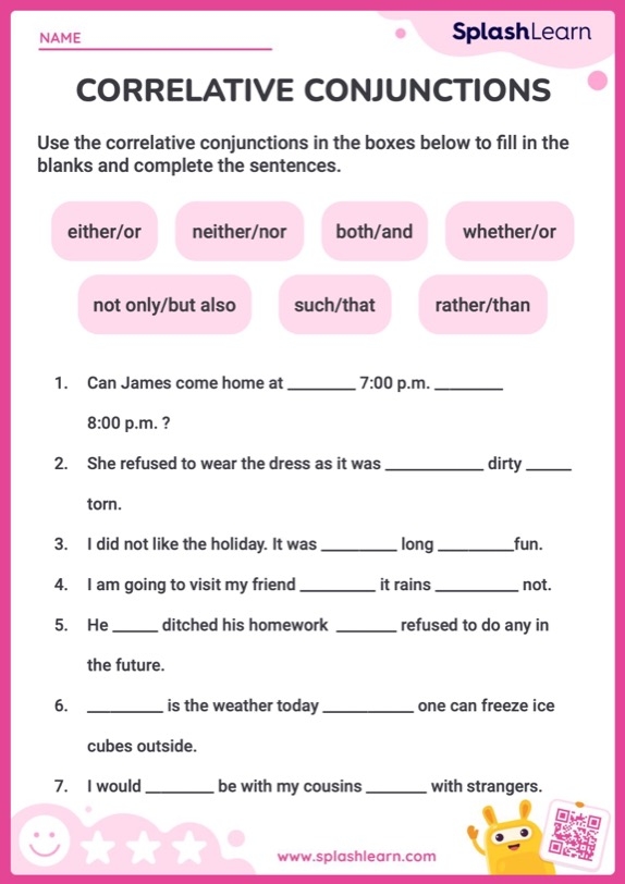 Printable 5th Grade Prepositions Conjunctions Worksheets 
