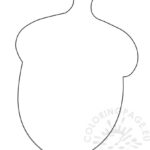 Printable Acorn Template Coloring Page Acorn Template Free