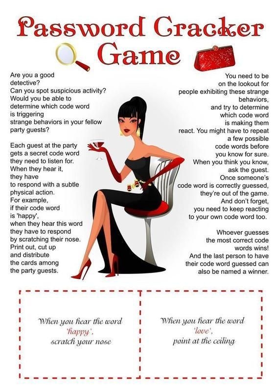 printable party games for adults